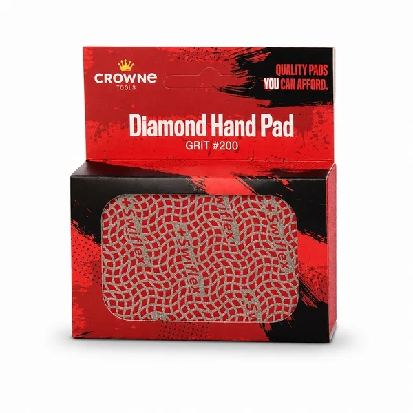 Crowne Tools Diamond Hand Pad Grit 200 (Smoothing)