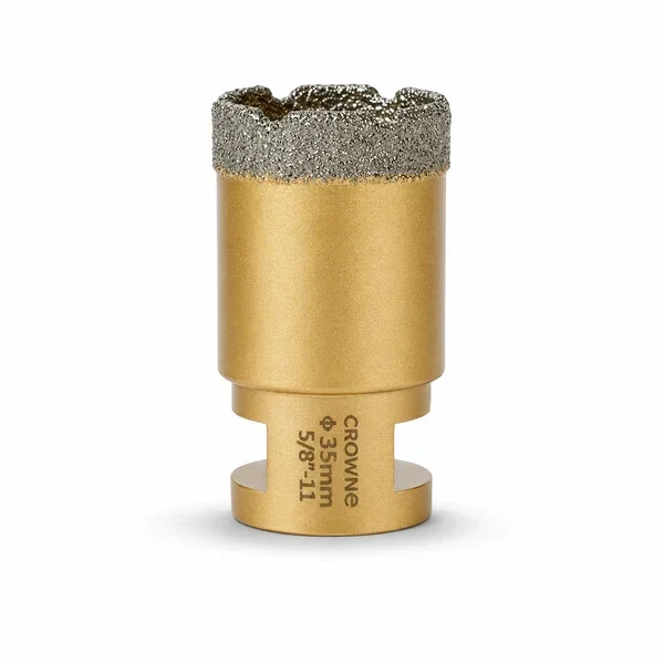 Crowne Tools 35mm (1 3/8") Vacuum-Brazed Diamond Hole Saw Bit "The Rook"