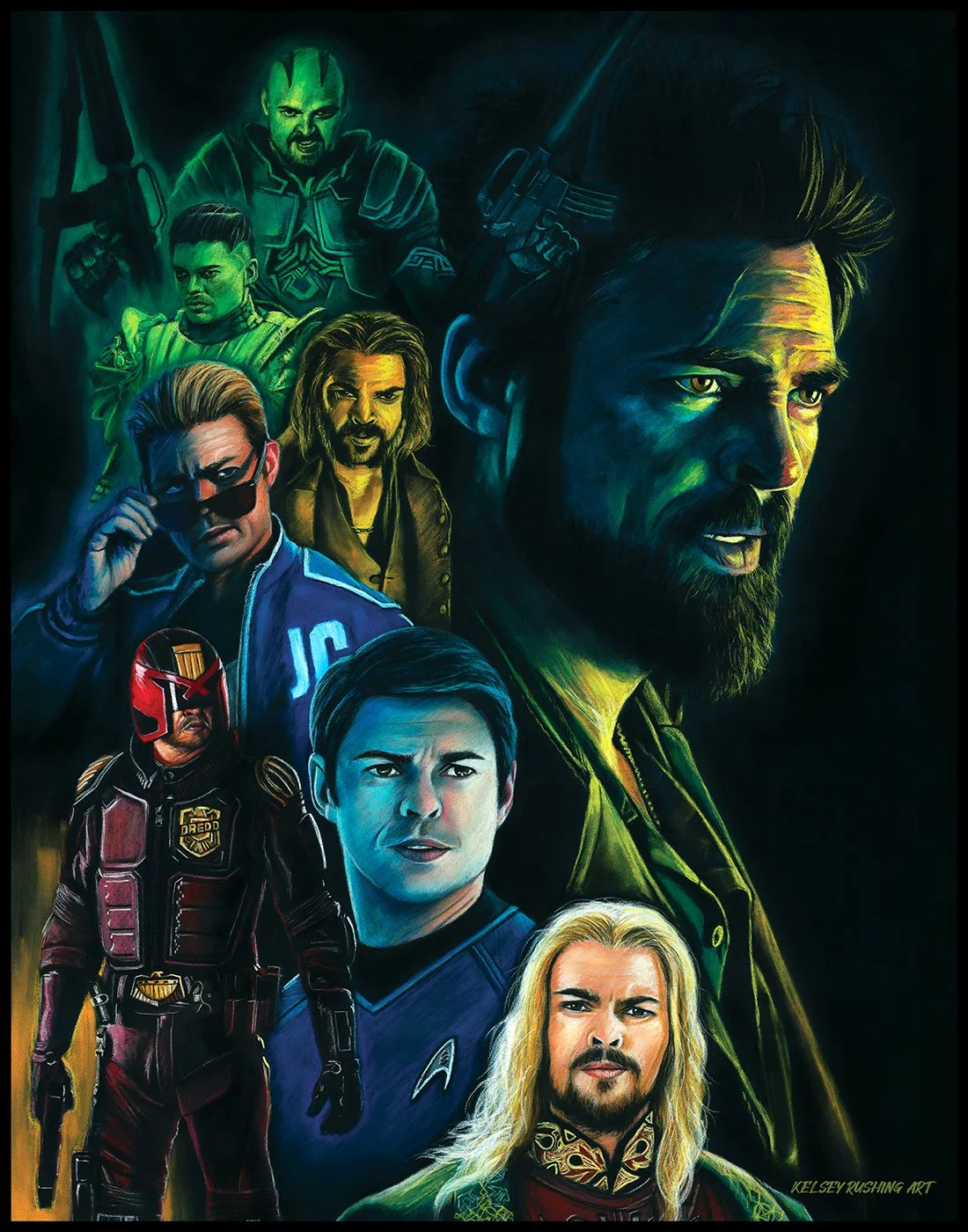 Karl Urban Art Print