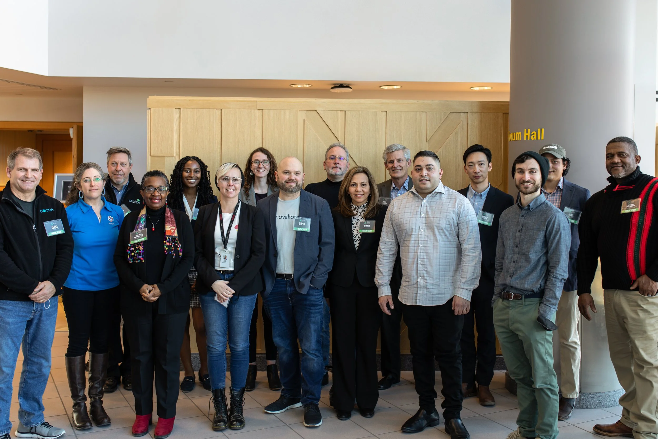 Group photo of NextCycle teams and staff