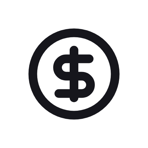 Icon of a dollar sign