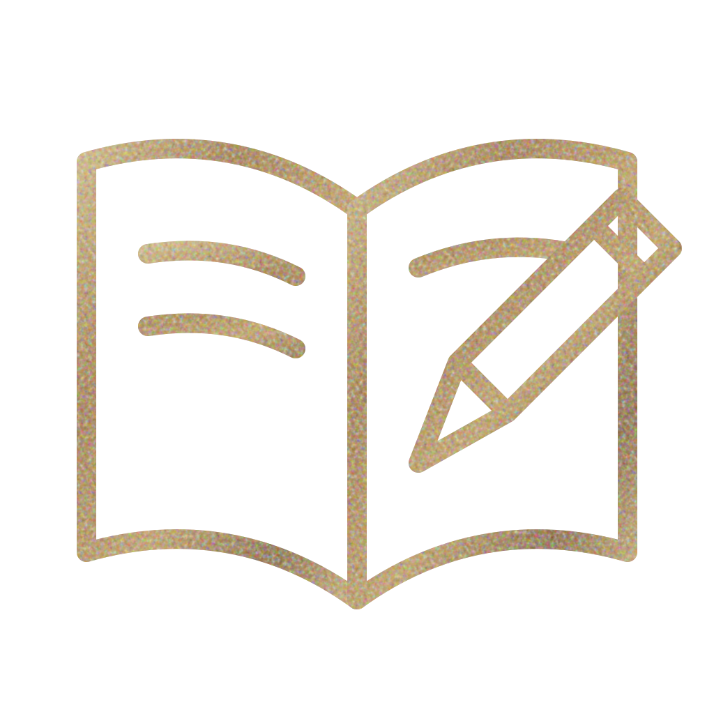 Open book icon with a ribbon or bookmark