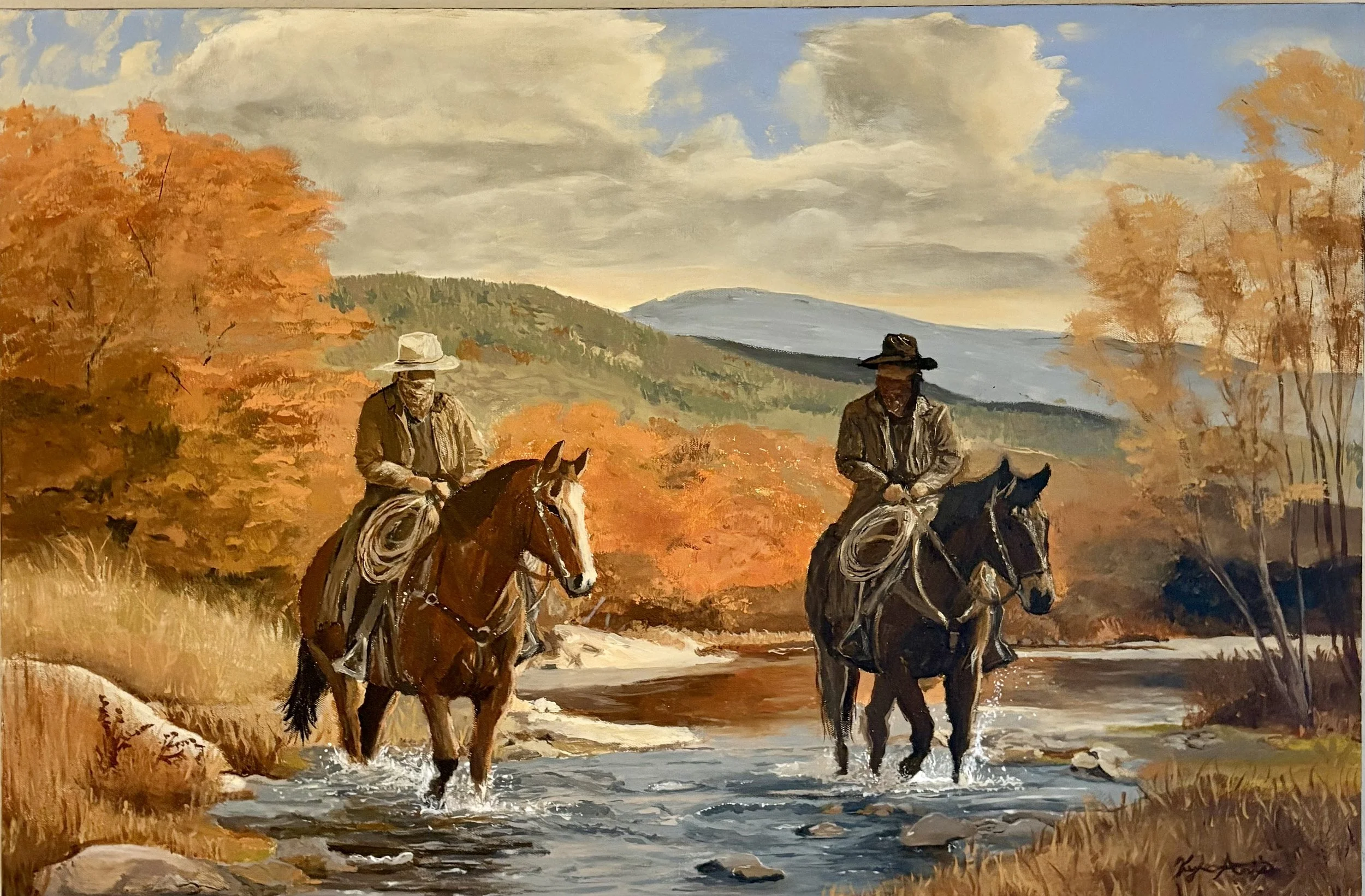 "The Chat on the Hoochie"
24x36"