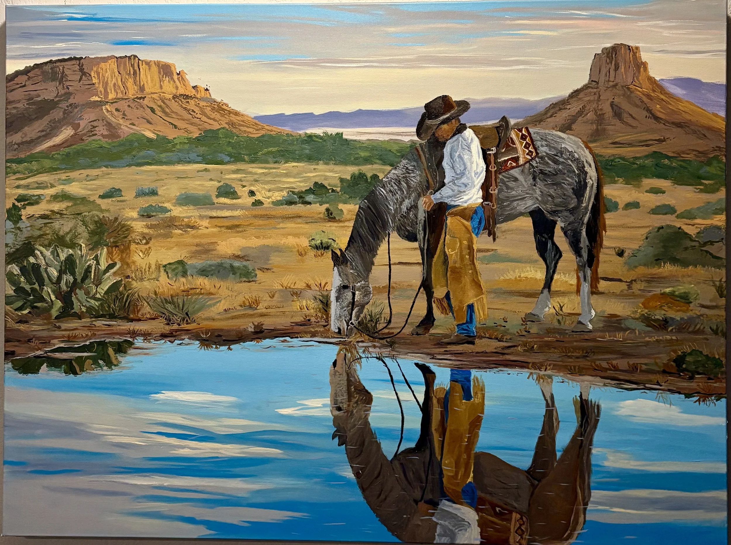 "You Can Lead a Horse to Water"
30x40"
