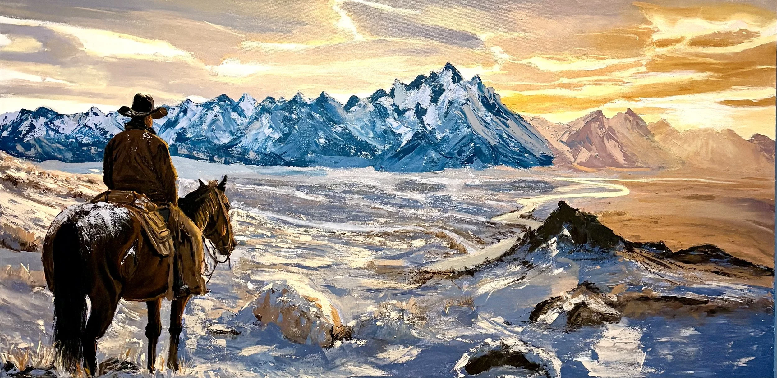 "Cowboy Blues"
24x48"