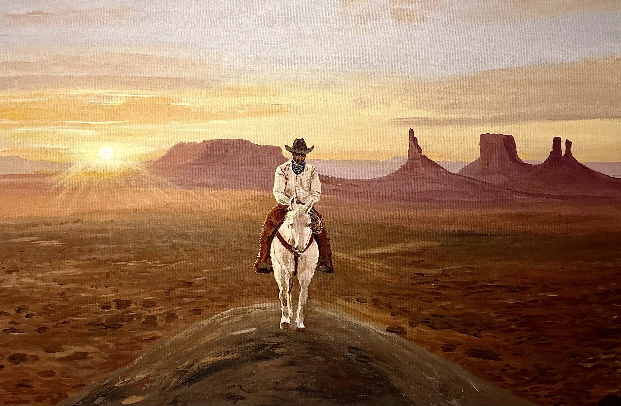 "100 Mile Ride"
24x36"