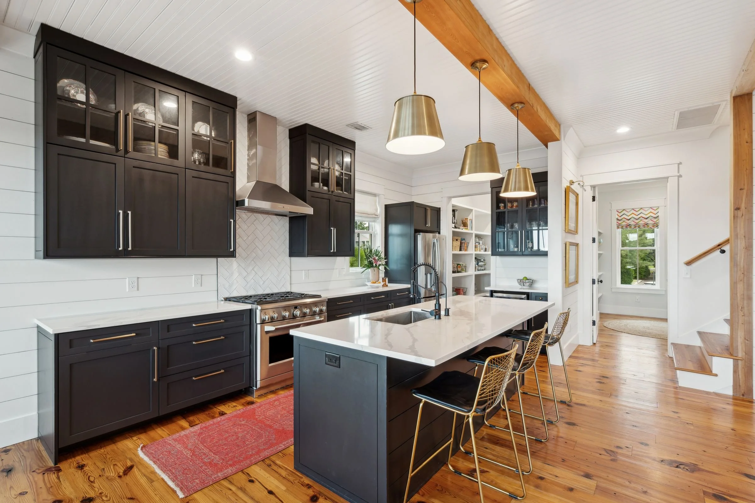 luxury kitchen. custom lighting. custom cabinets.