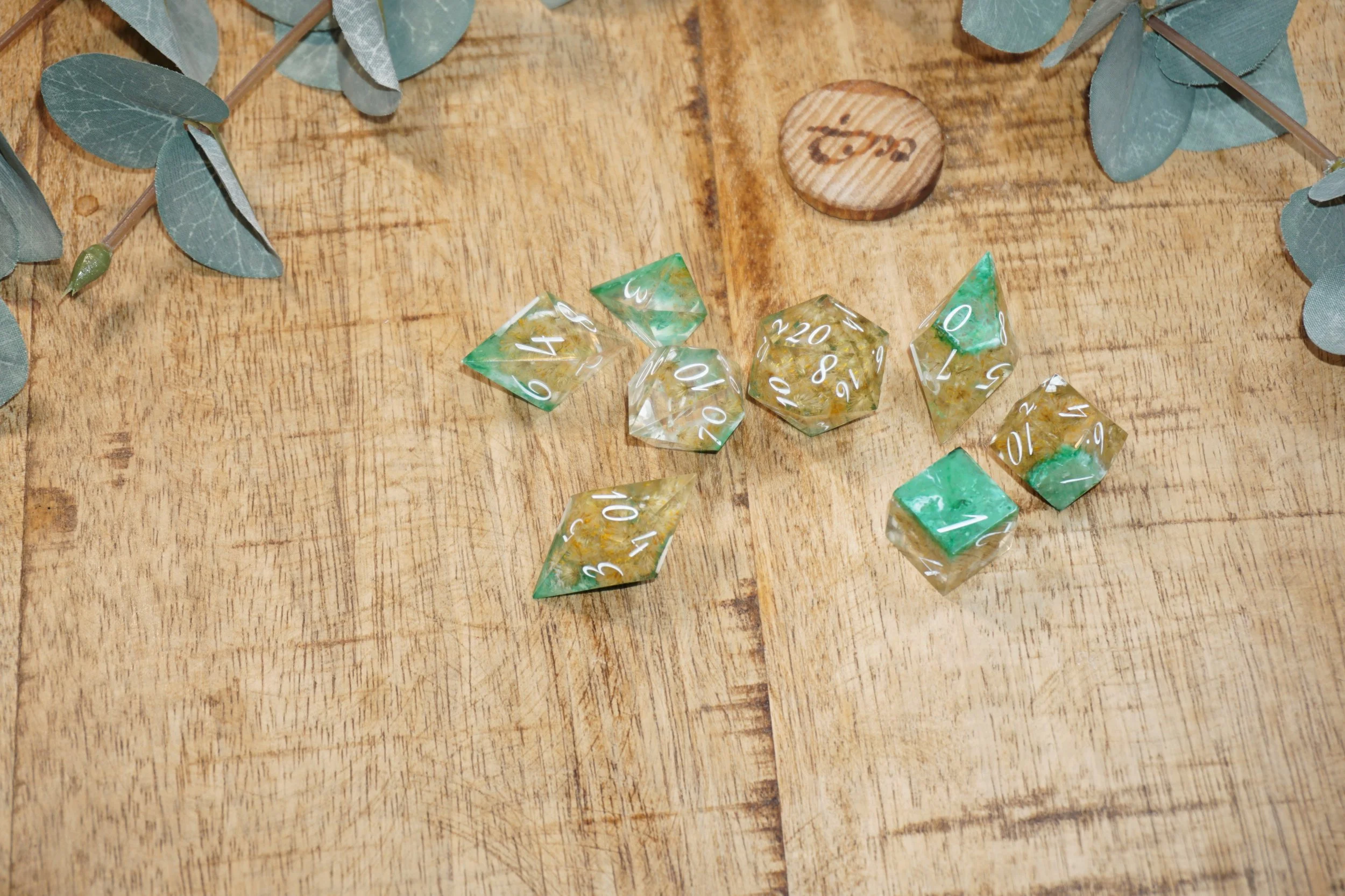 Yellow Flower Dice