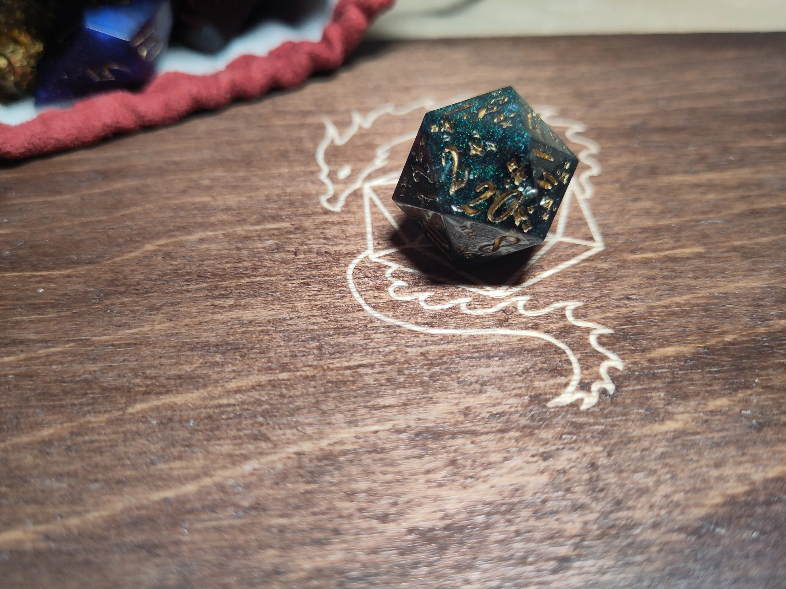 Green & Gold D20