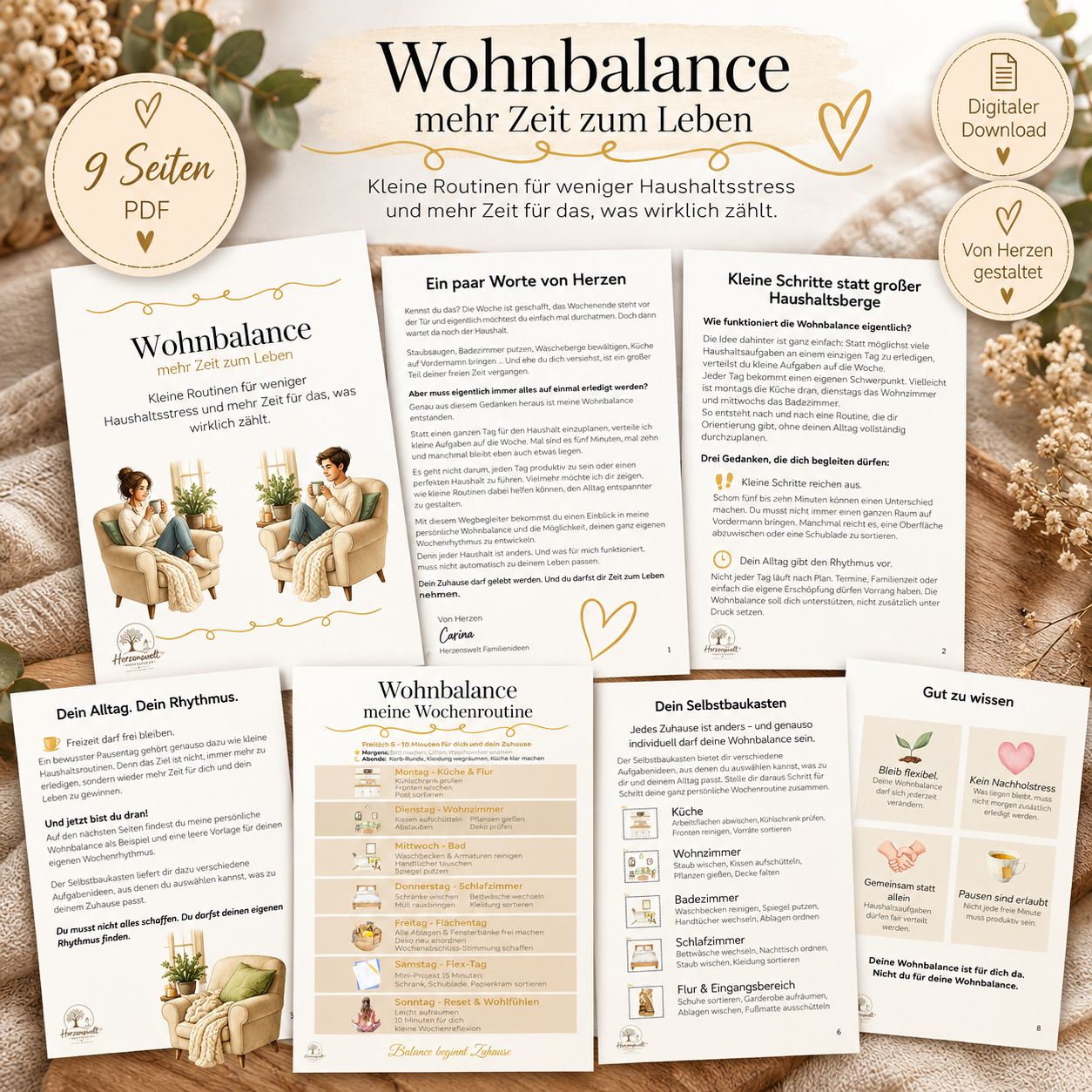 Wohnbalance – Wochenroutine & Haushaltsplan