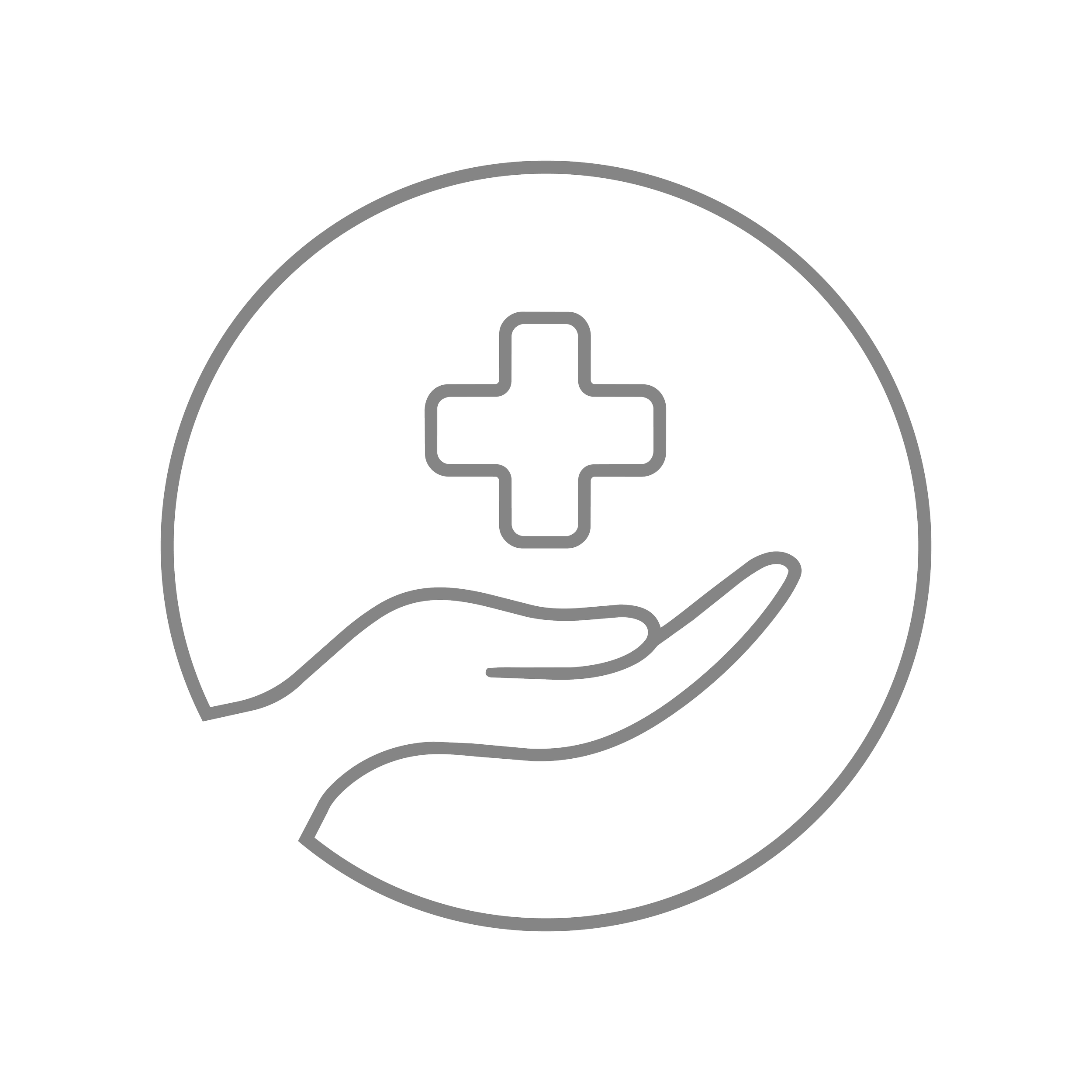 Outline of a person's face with a medical cross symbol on the cheek, emphasizing health or healthcare.