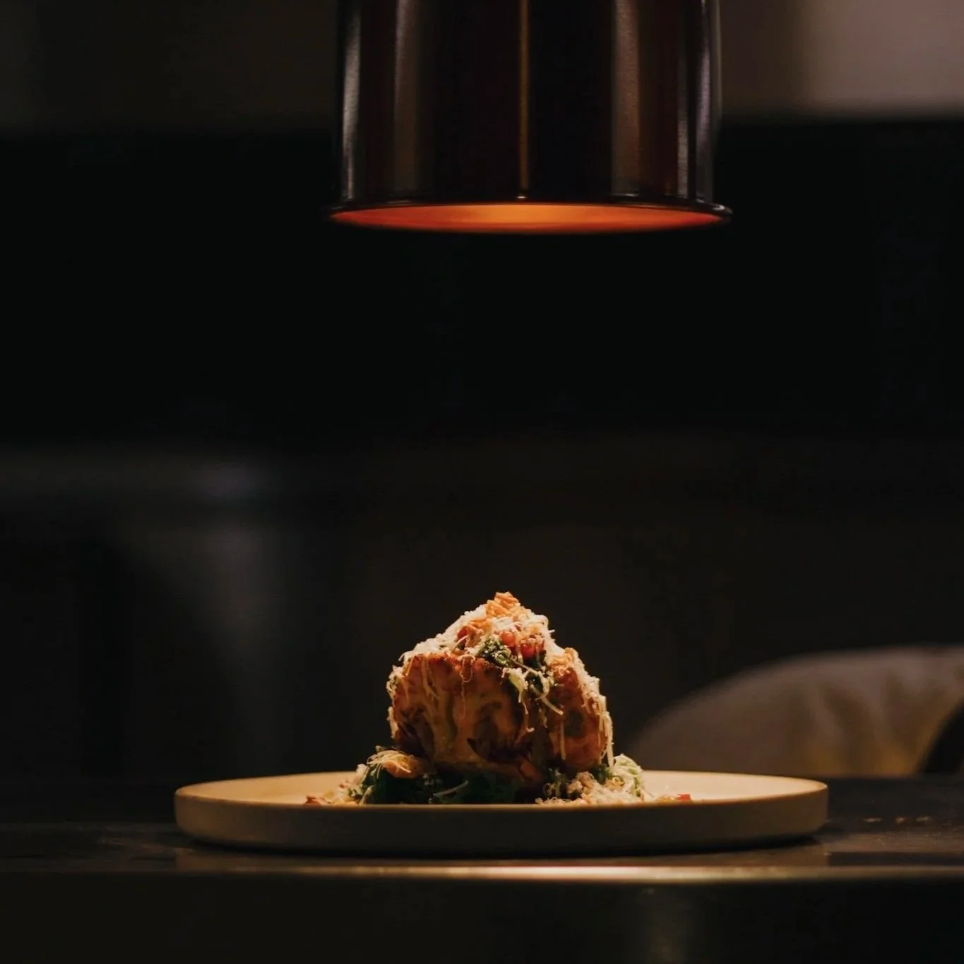 A dish beautifully presented on the pass to showcase content and social media management for St Tudy Inn in Cornwall by Leah Croft