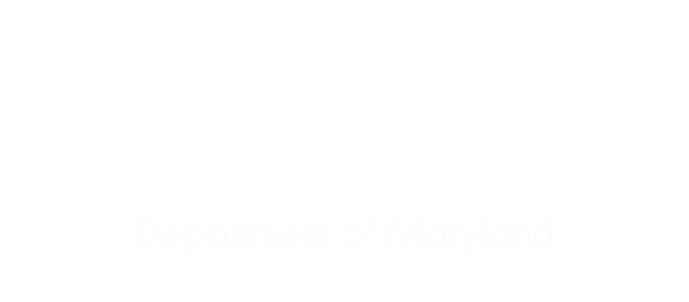 Logo of the American Legion Department of Maryland in black and white.