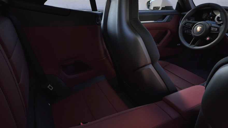 An interior view of a 2026 Porsche 911 Carrera Cabriolet.