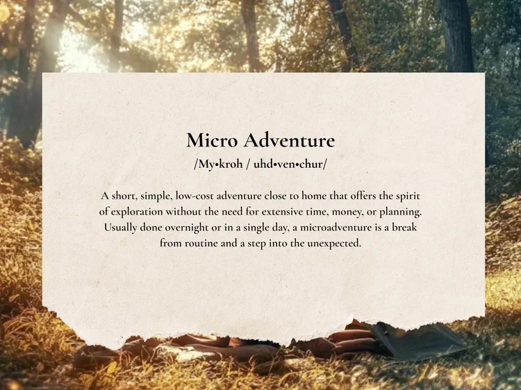 Adventure Does Not Have to Be Big: Why We Made a Microadventure Journal