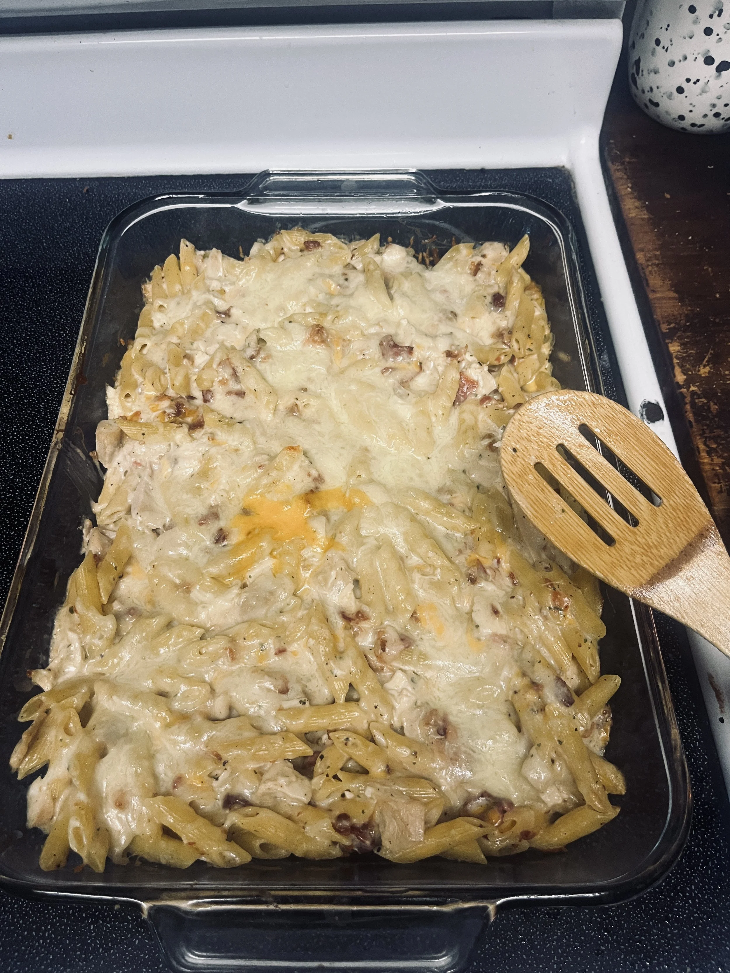 Chicken Bacon Ranch Pasta Bake With Rotisserie Chicken
