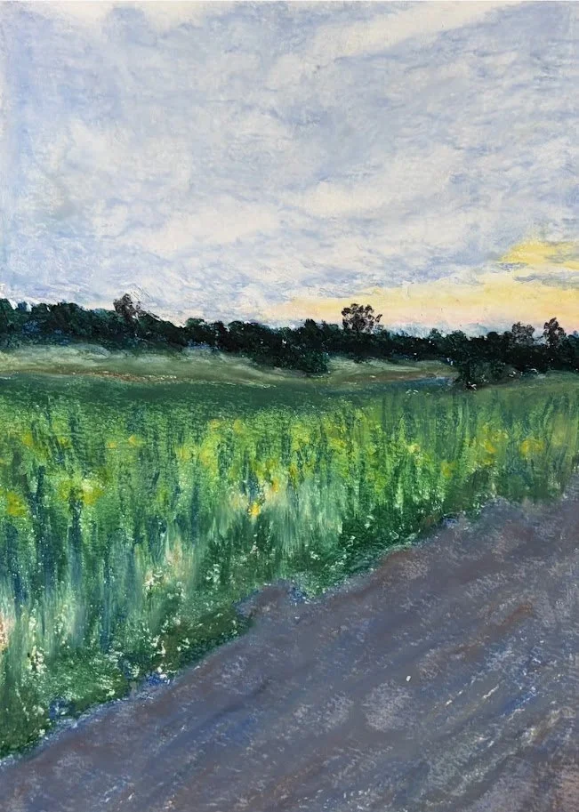 Sunset Over the Meadow Print