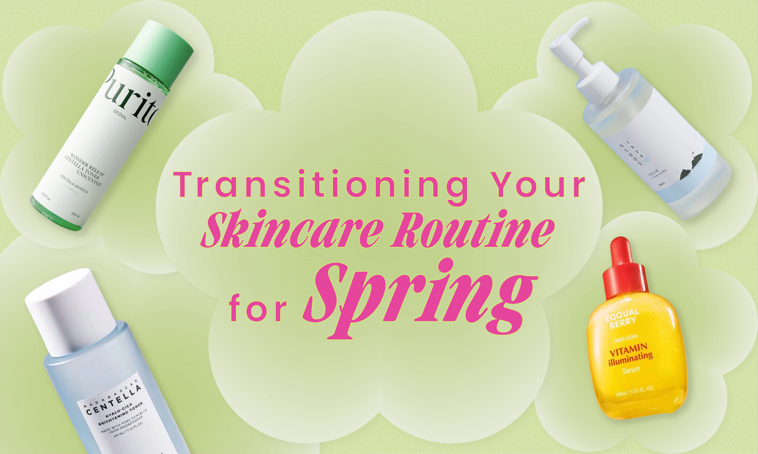 Blog Cover Design for a Spring Skincare Guide