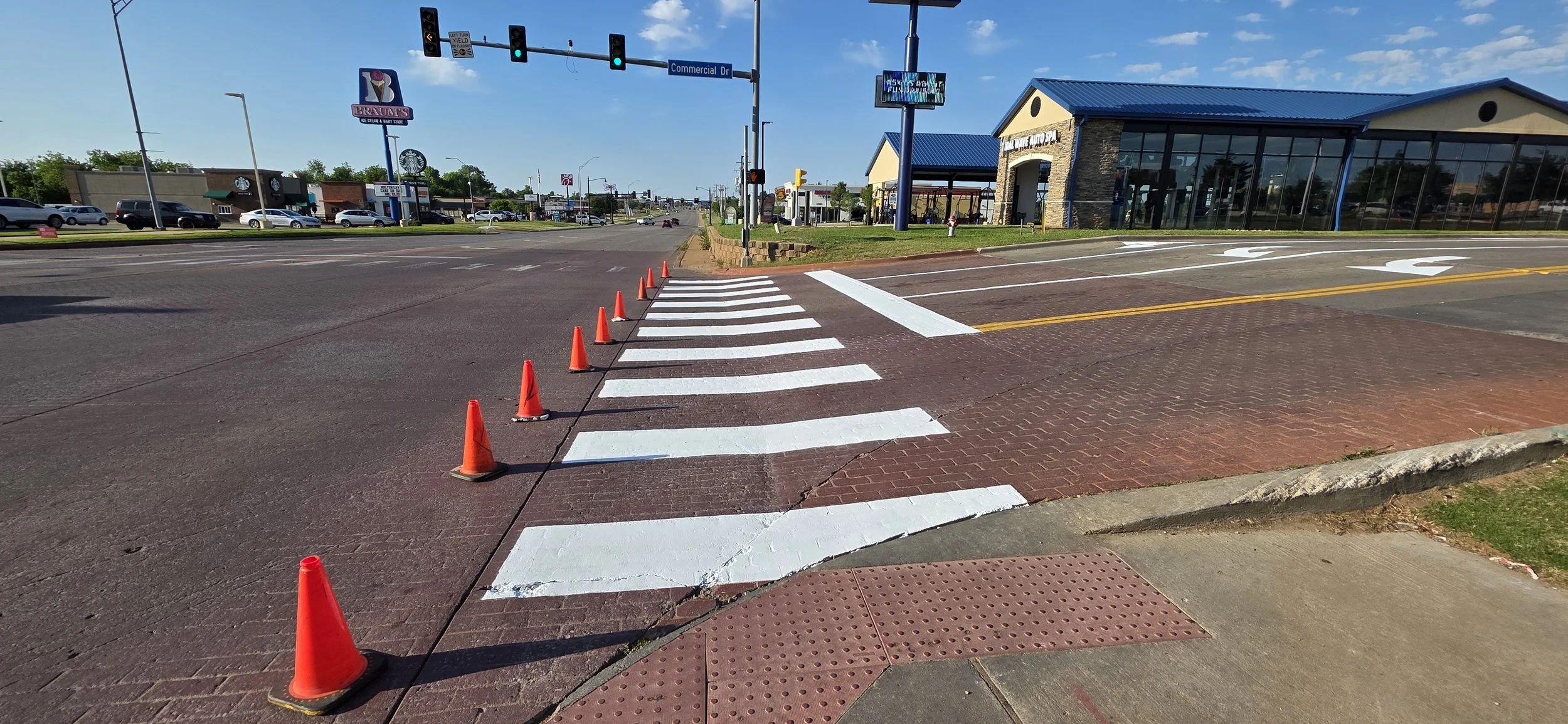 Parking lot line striping in Oklahoma city & Edmond, Hobby Lobby Project 04