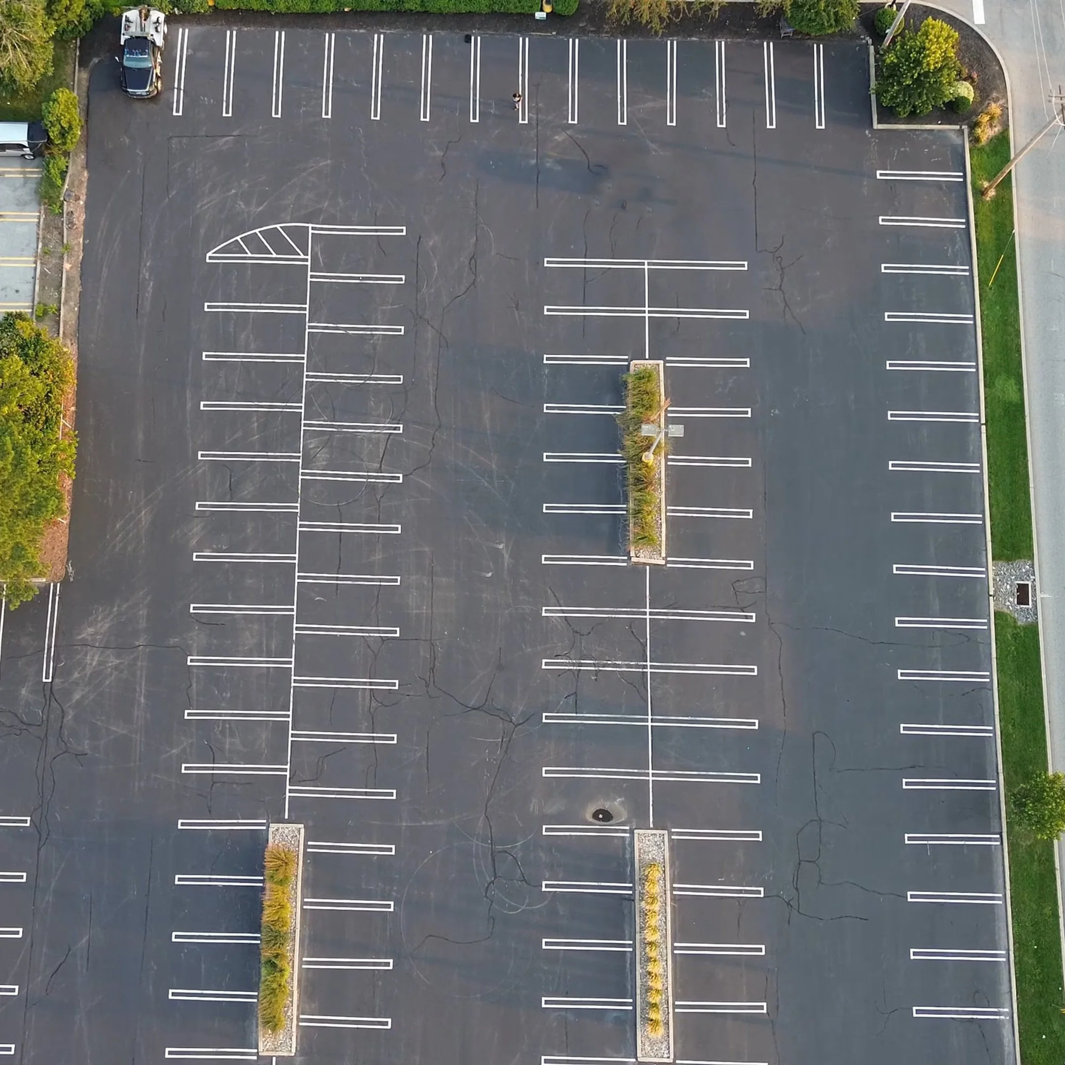 Oklahoma city Edmond parking lot line striping painting