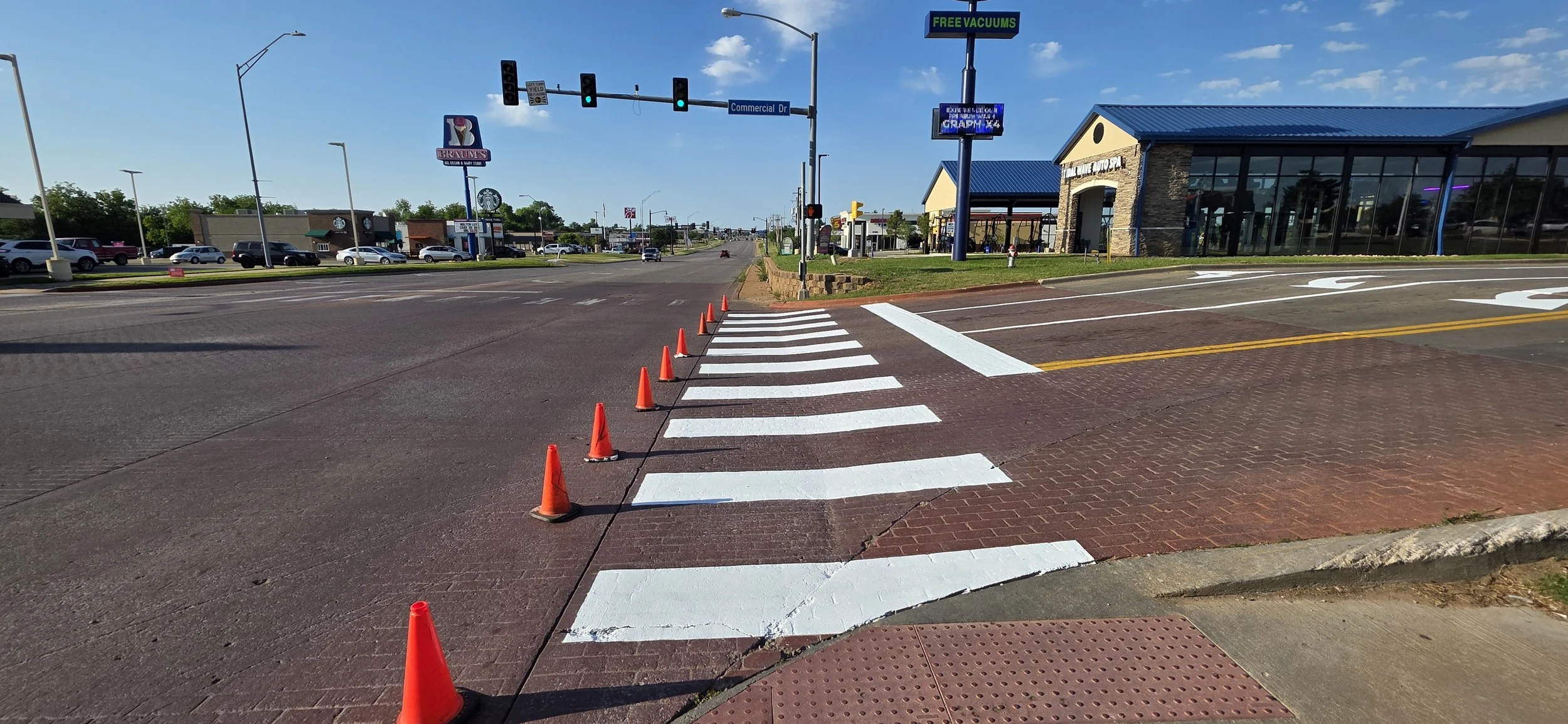 Parking lot line striping in Oklahoma city & Edmond, Hobby Lobby Project 03