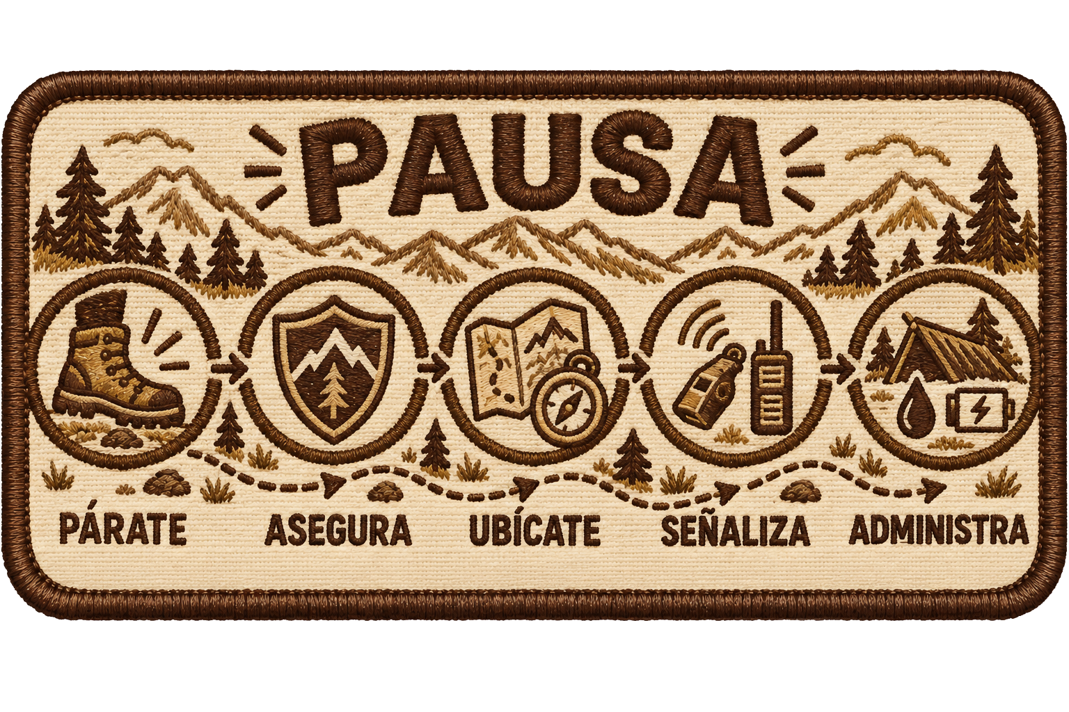 Método PAUSA: párate, asegura, ubícate, señaliza y administra.