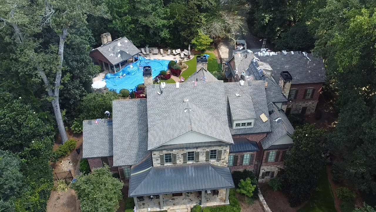 Completed roof replacement in Dallas, GA