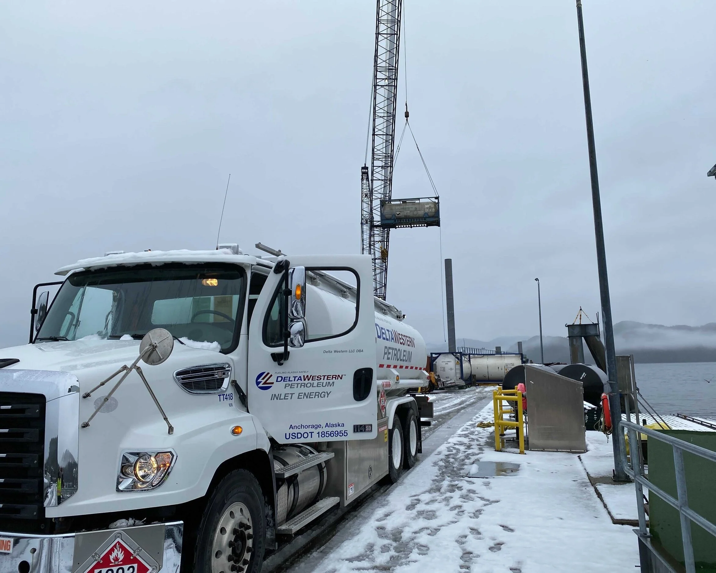 Delta Western delivery in snow