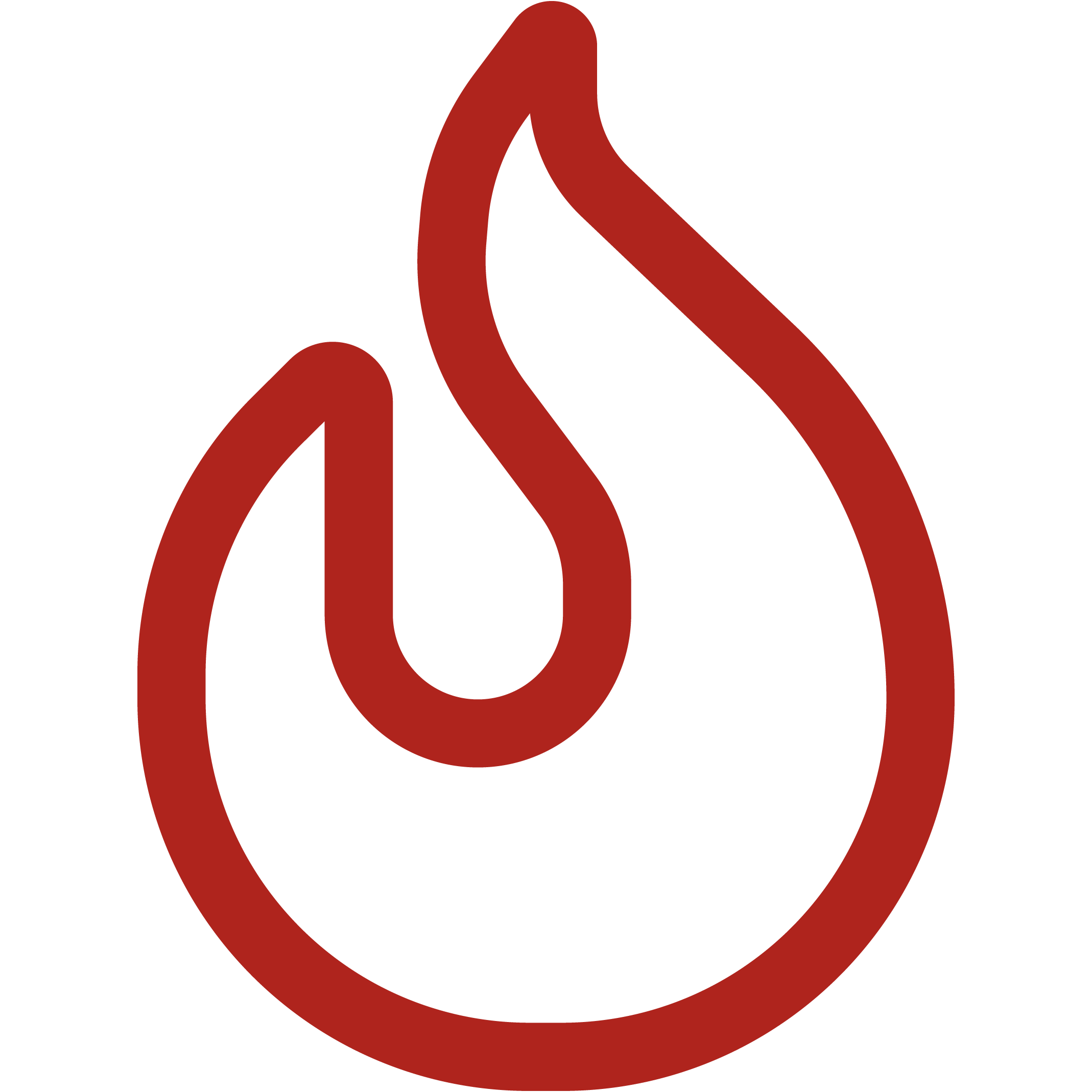 Heating flame icon