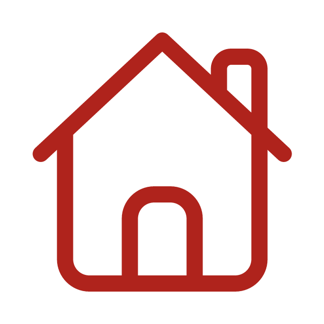 House with chimney icon