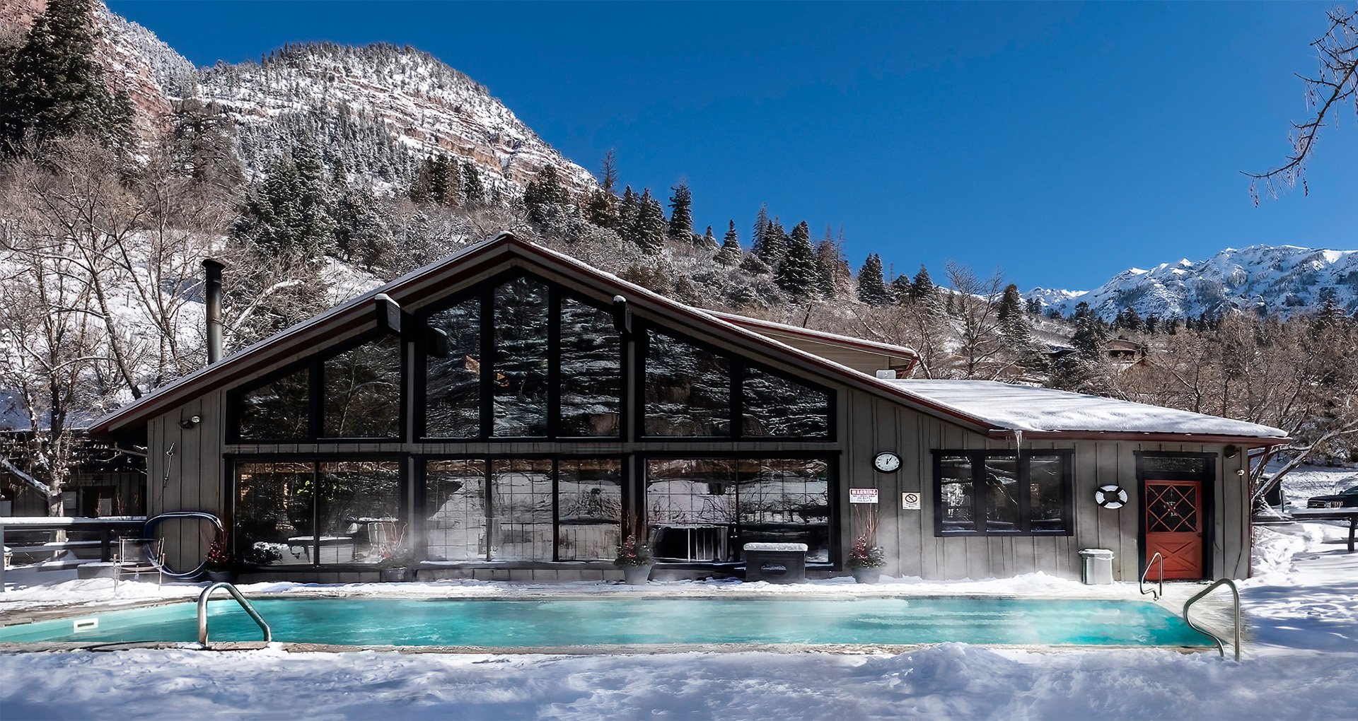 Wiesbaden hot springs in winter, hot springs resort hospitality sale