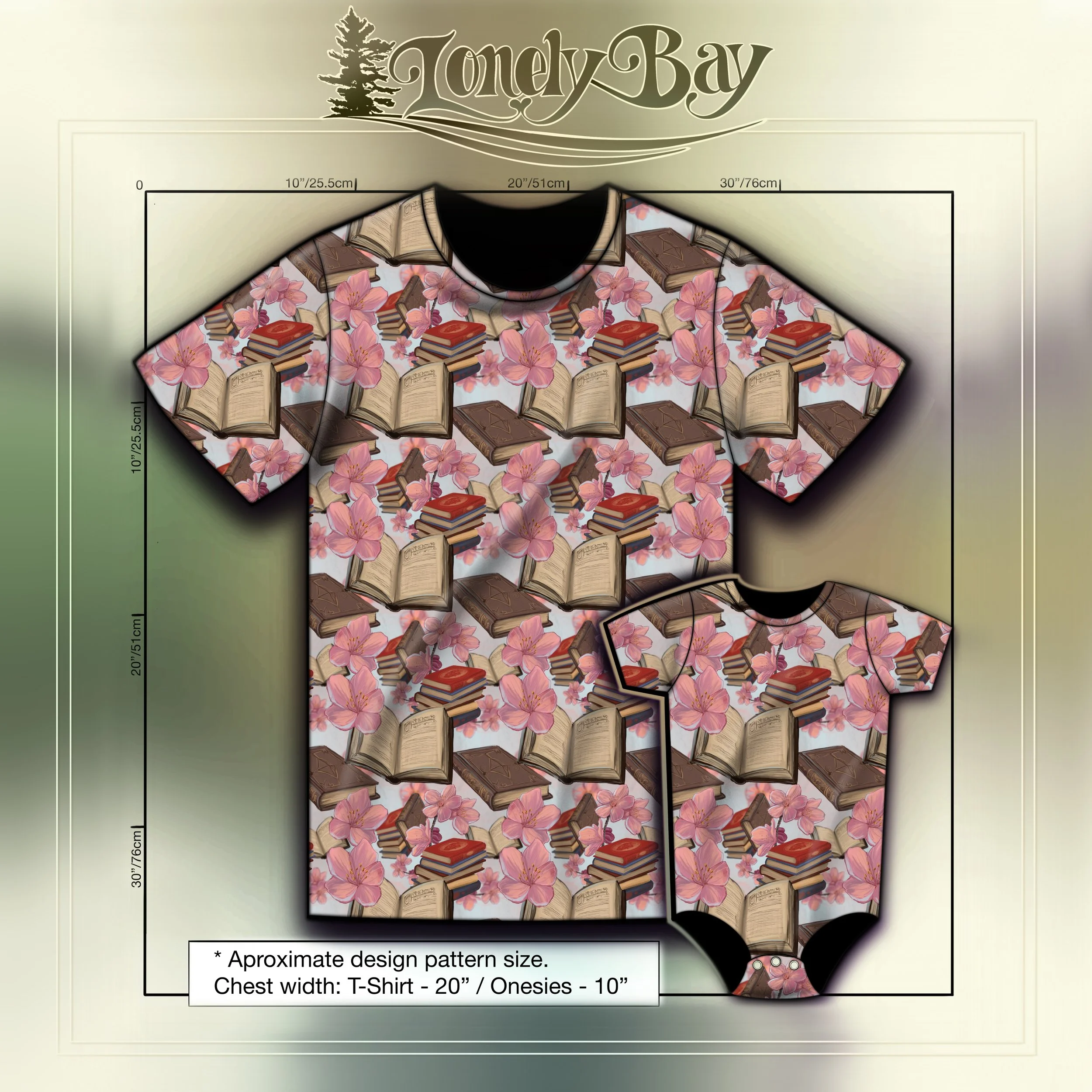 Cherry Blossom Books Colour Tshirt Half.jpg