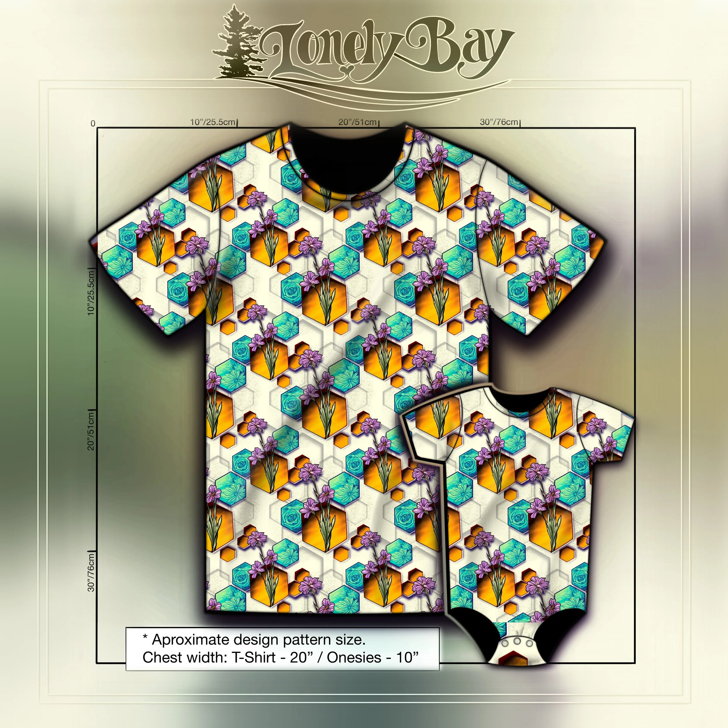 Honeycomb Iris Tshirt Half.jpg