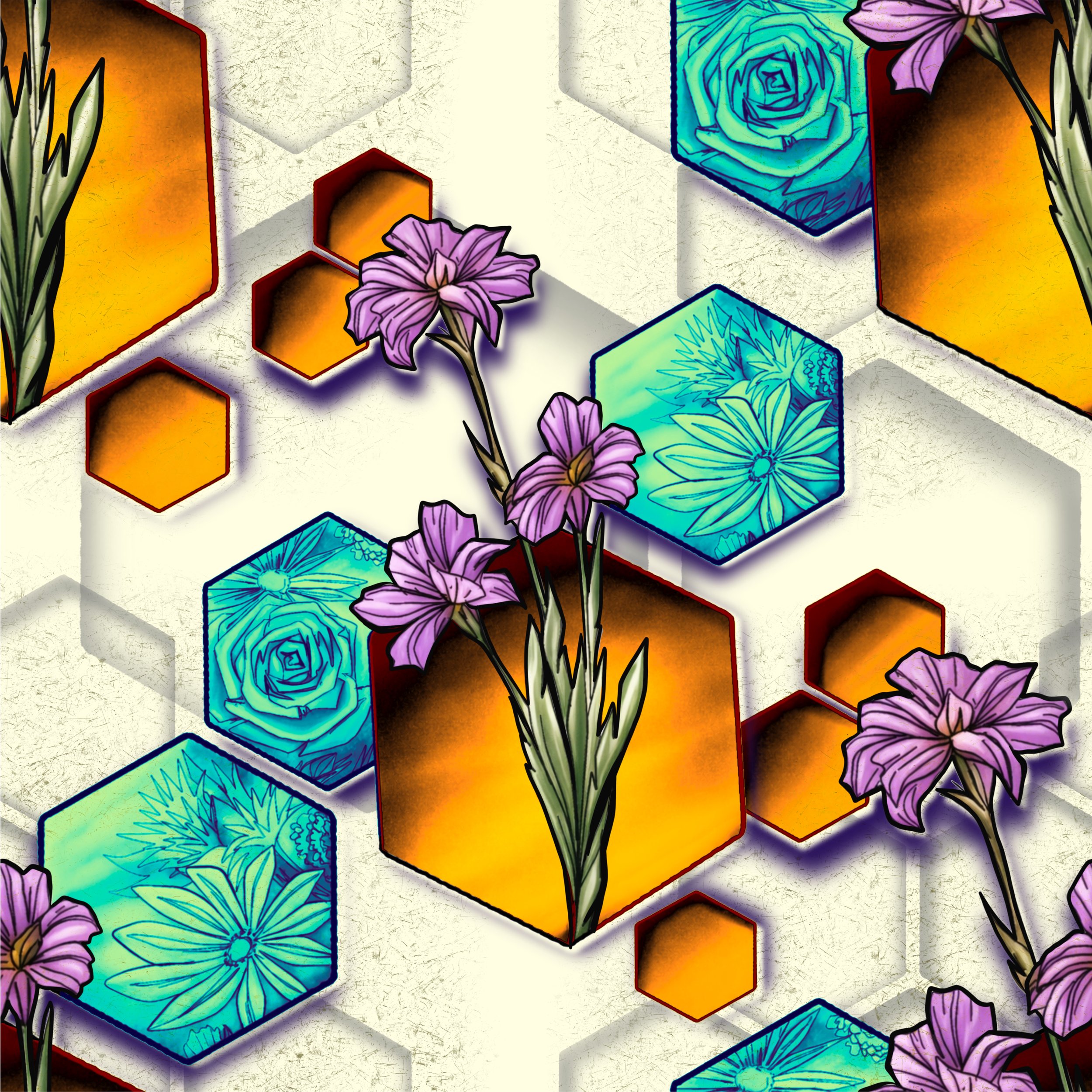 Honeycomb Iris