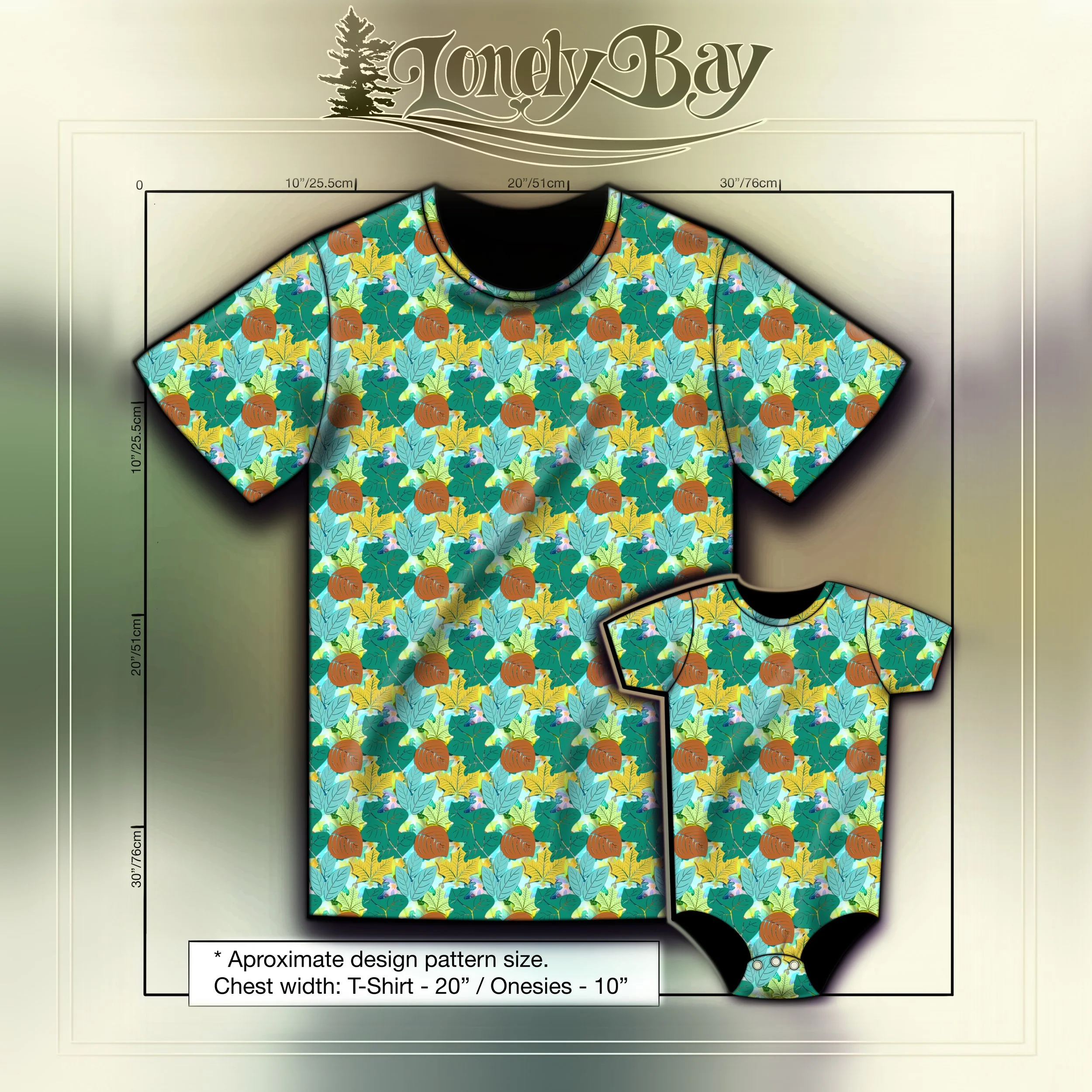 Fun Leaves Colourful Tshirt Half.jpg