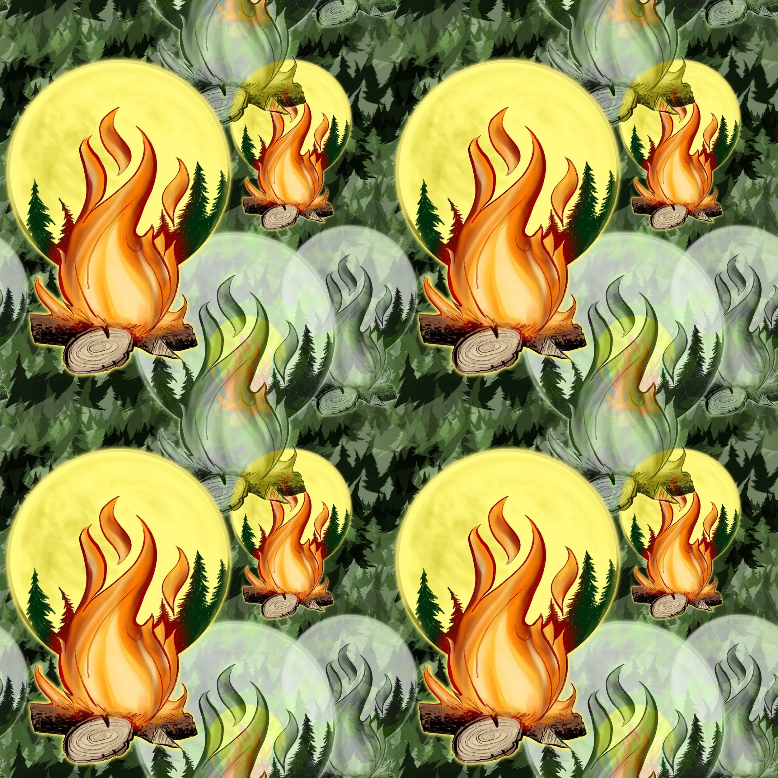 Campfire Trees-Half Scale