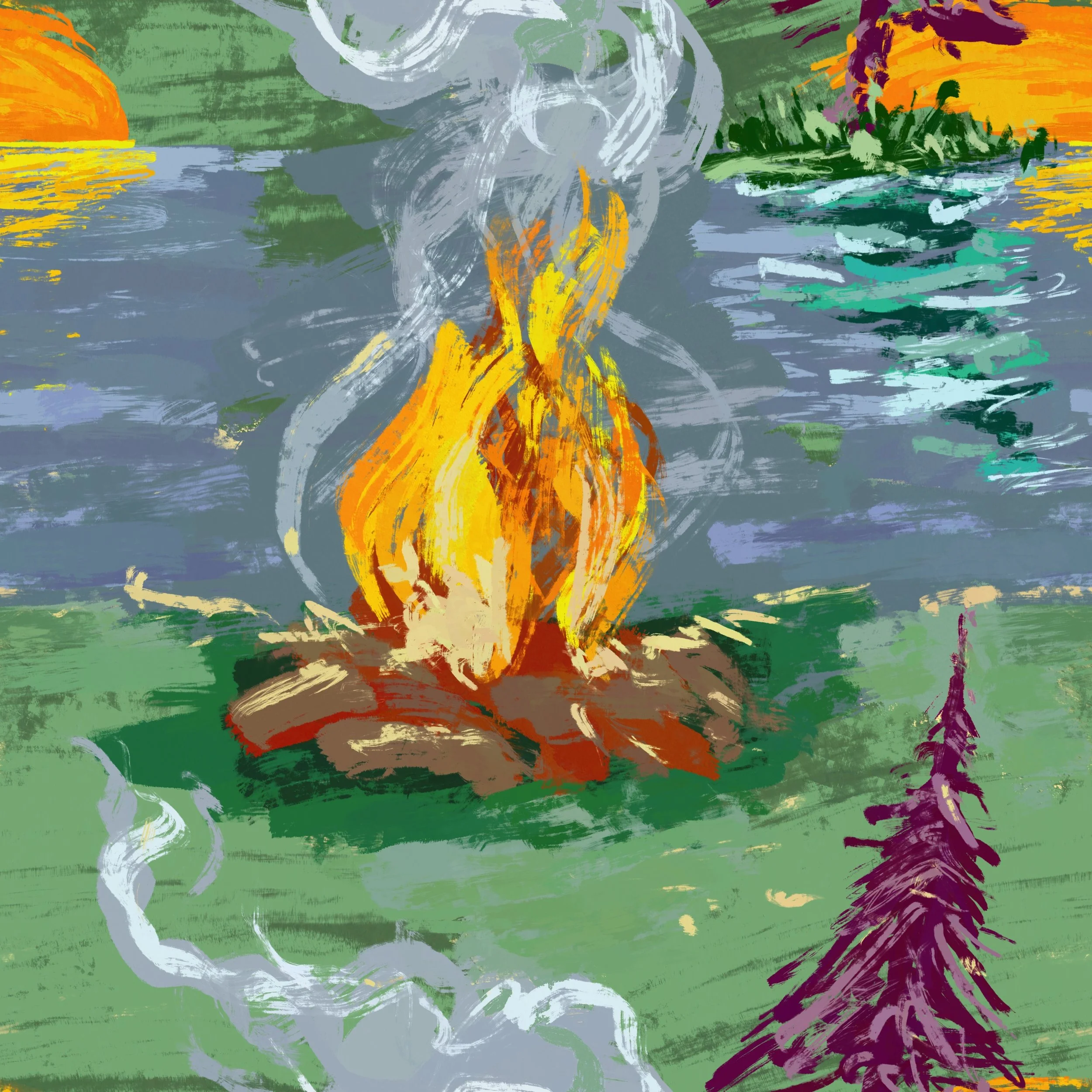 Painted Campfire