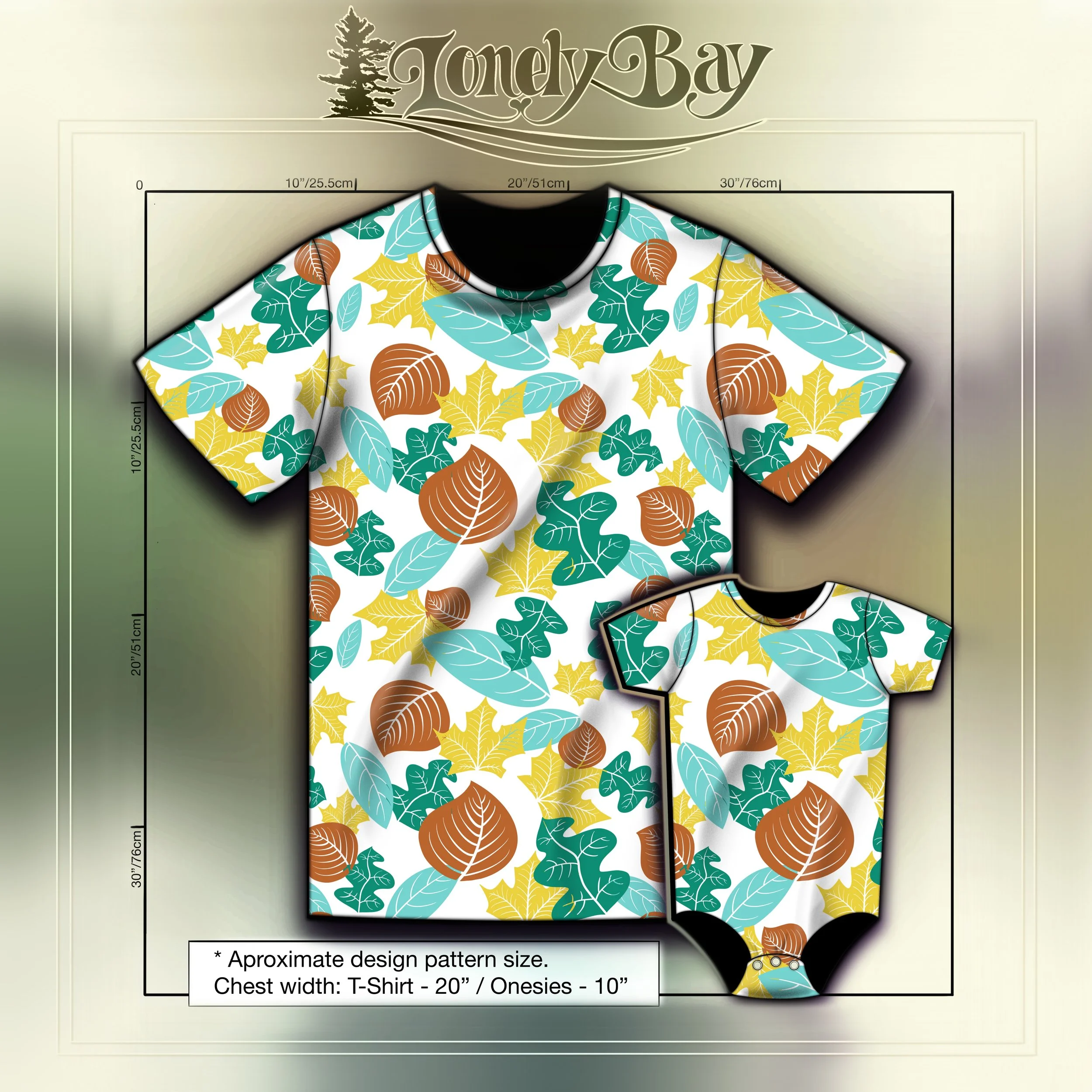 Fun Leaves White Tshirt Full.jpg