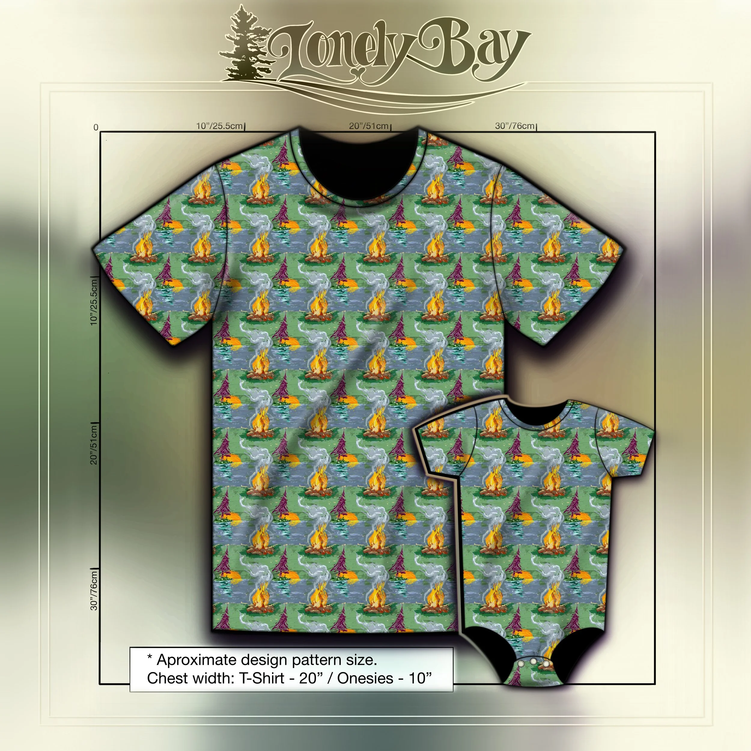 Painted Campfire Tshirt Half.jpg
