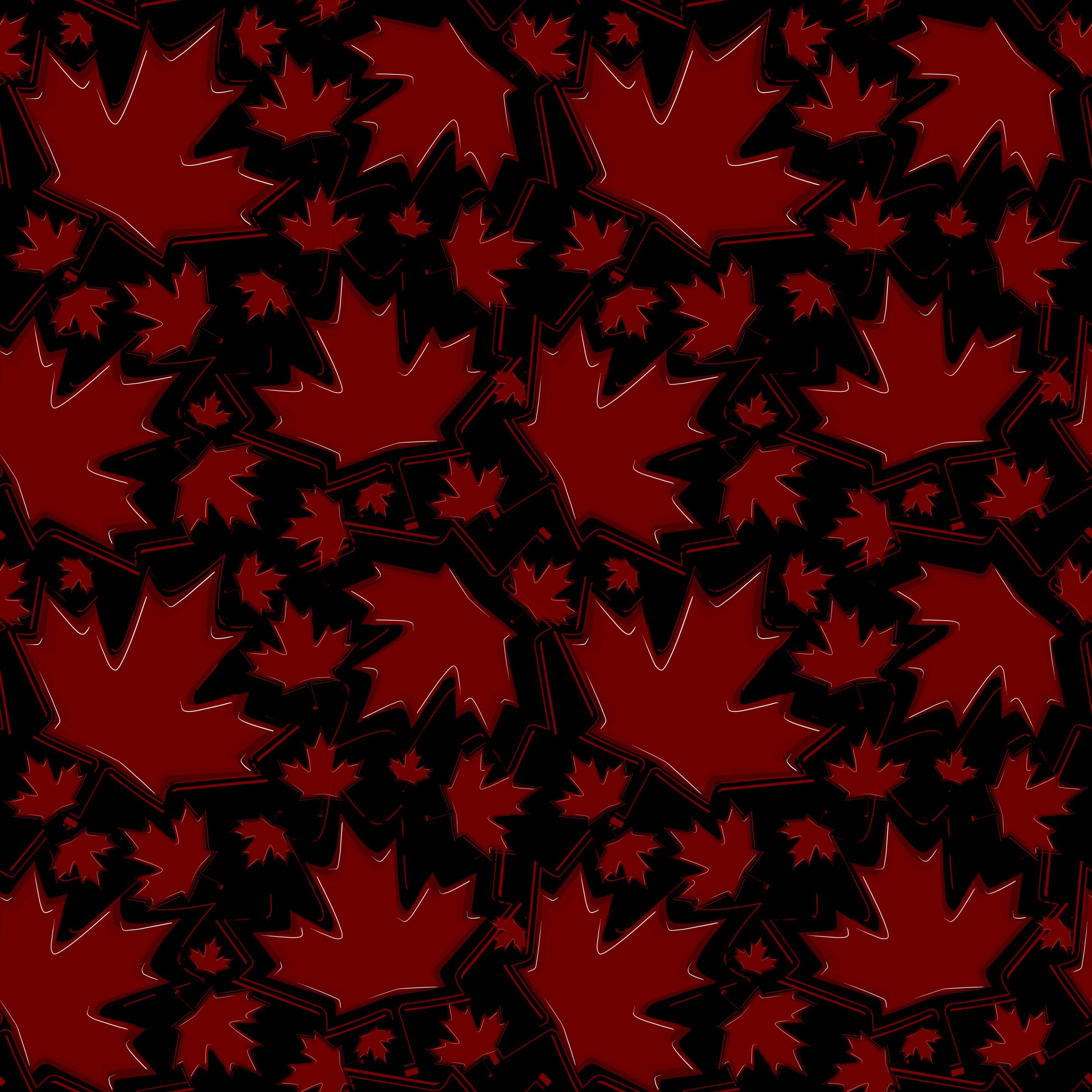 Bubbly Canada Leaf-Half Scale