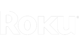 Roku logo in black and white.