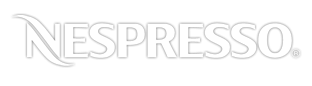 Nespresso logo on a black background.