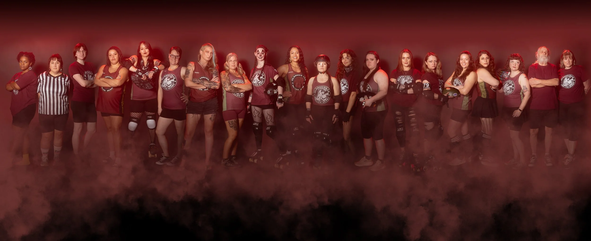 Clarksville Roller Derby Team Photo