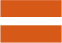 Icon of an orange equals sign.