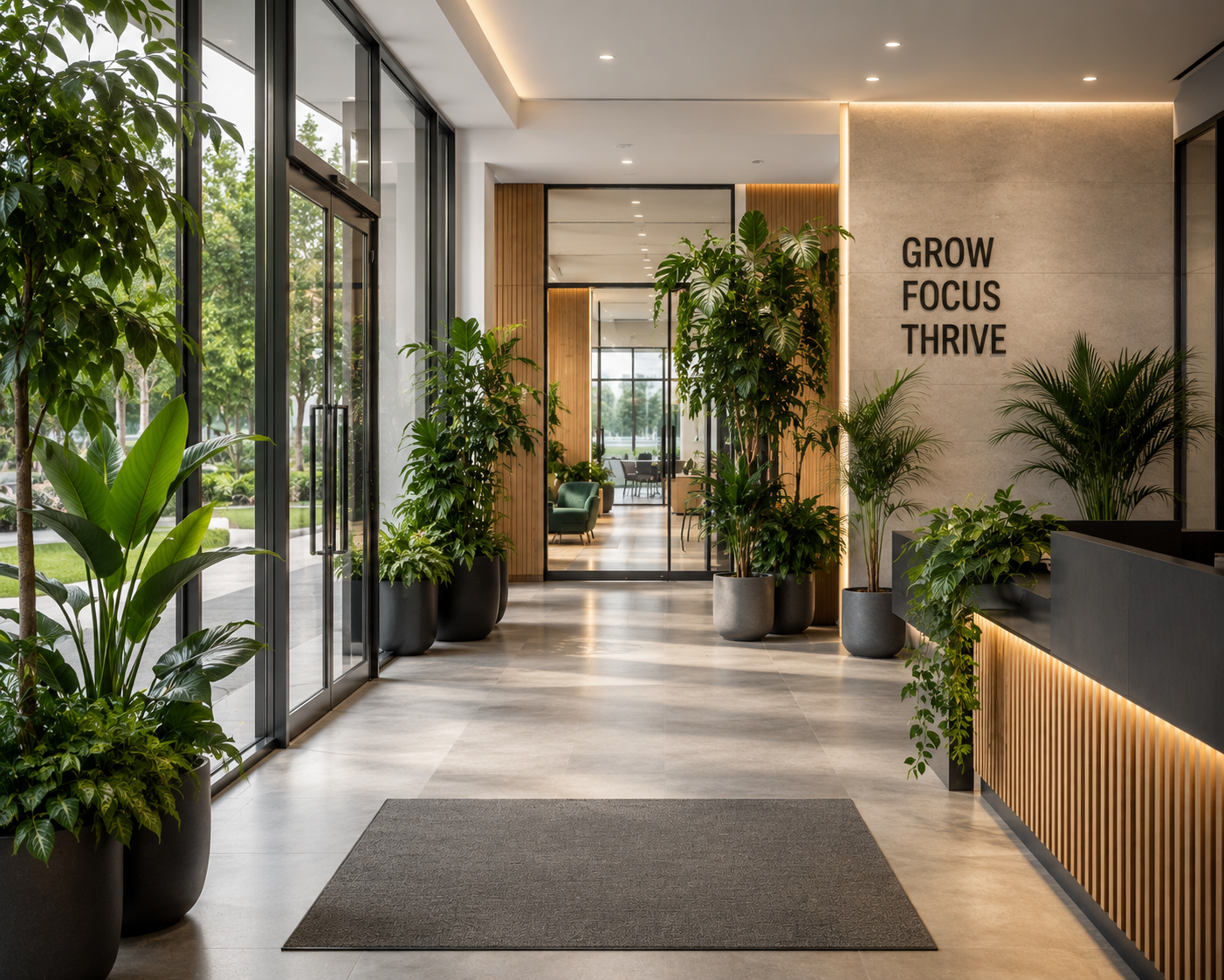 Commercial Foliage Install
