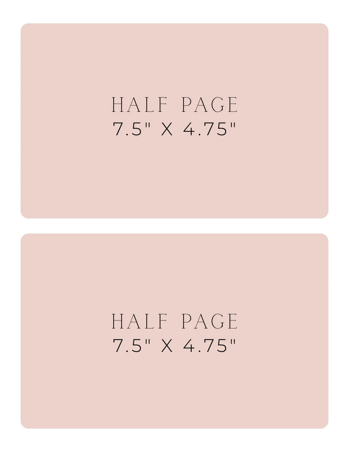 Half Page