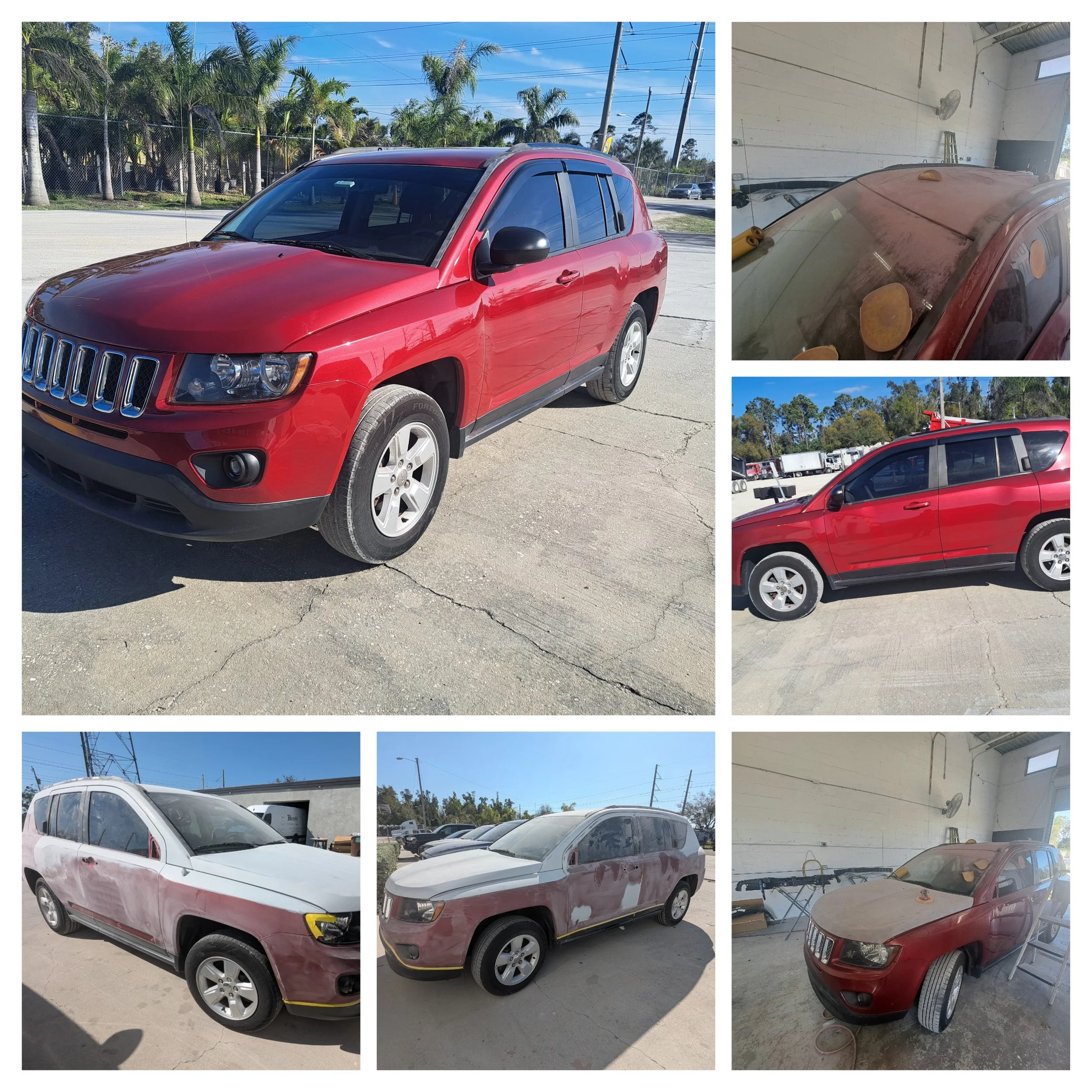 SUV paint job.