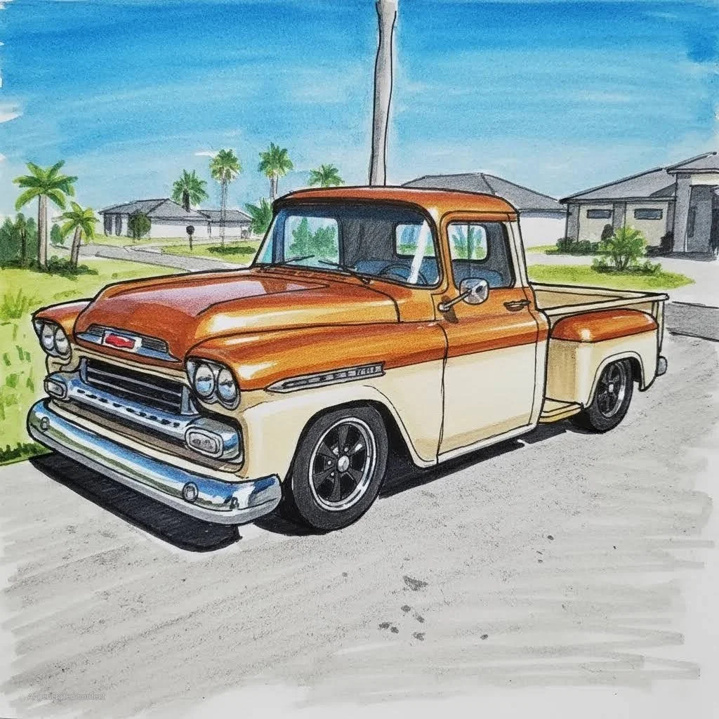 Picture of a 1958 Chevy Truck