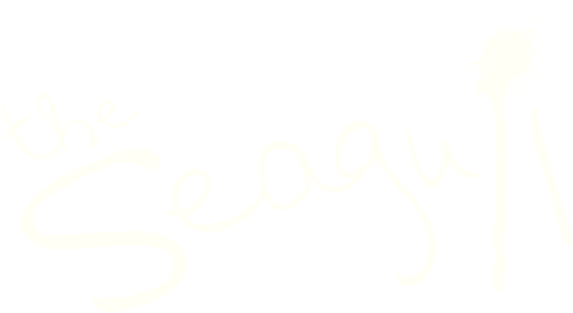 White handwritten-style text says 'The Seagull' with a white ink blot detail.