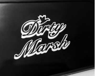 CLASSIC BACK GLASS DECAL | WHITE 6"